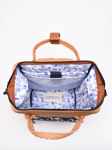 Personaliseerbare Rugzak Adventurer Medium Cabaia Bruin adventurer BAGS ander zicht 4